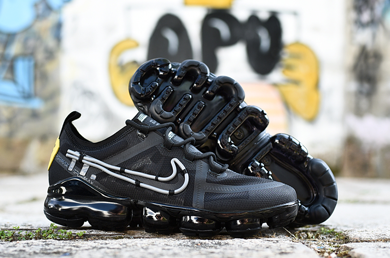 2019 Off-white Nike Air VaporMax Black White Shoes - Click Image to Close